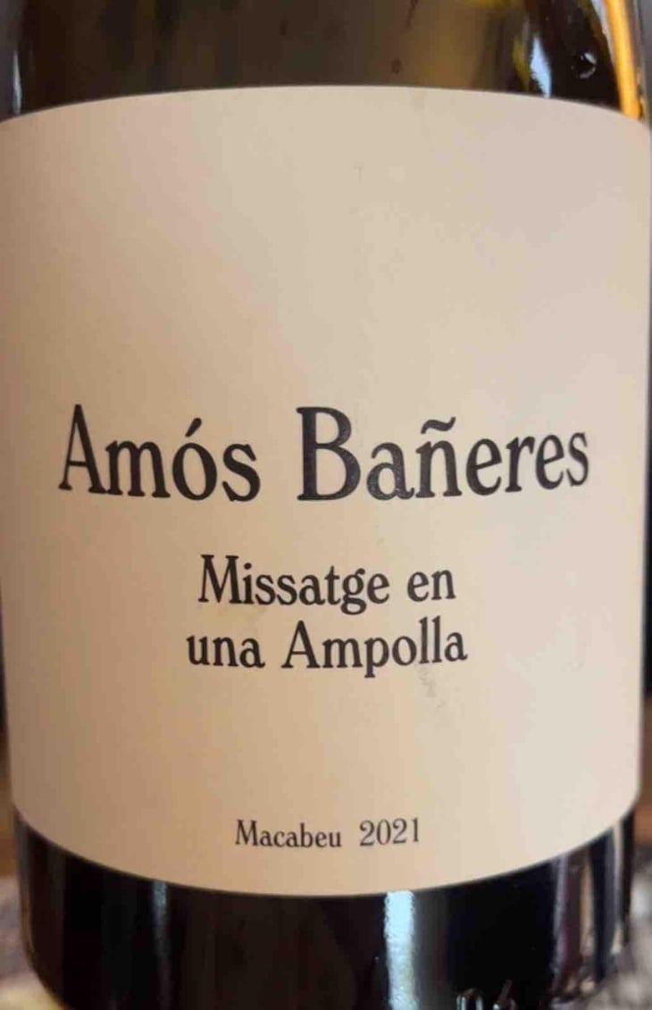 Missatge en una Ampolla - Vinya Oculta - Amós Bañeres 