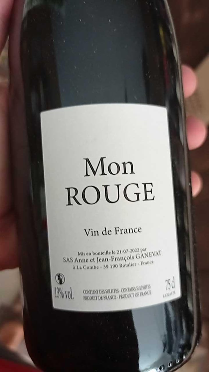 Mon Rouge - Domaine Ganevat - Anne & Jean-François Ganevat 