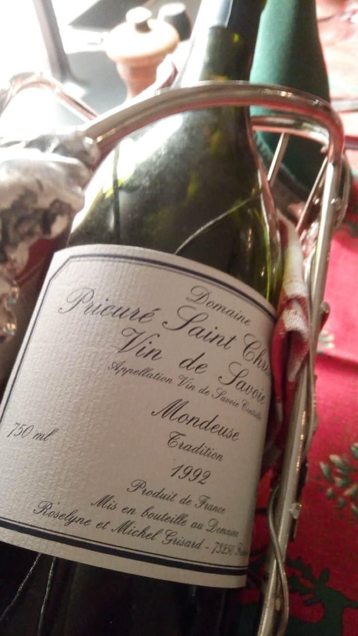 Mondeuse Tradition - Vin de Savoie - Domaine Prieuré Saint-Christophe - Roselyne & Michel Grisard (Retired) 