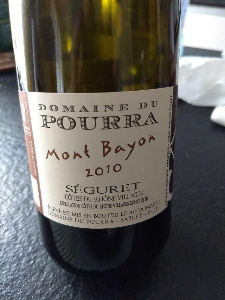 Mont Bayon Séguret - Domaine Du Pourra - Jean-Christian Mayordome 