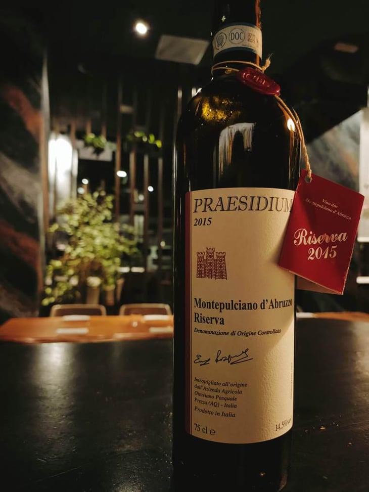 Montepulciano d’Abruzzo Riserva DOC - Praesidium - Enzo, Lucia, Antonia et Ottaviano Pasquale 