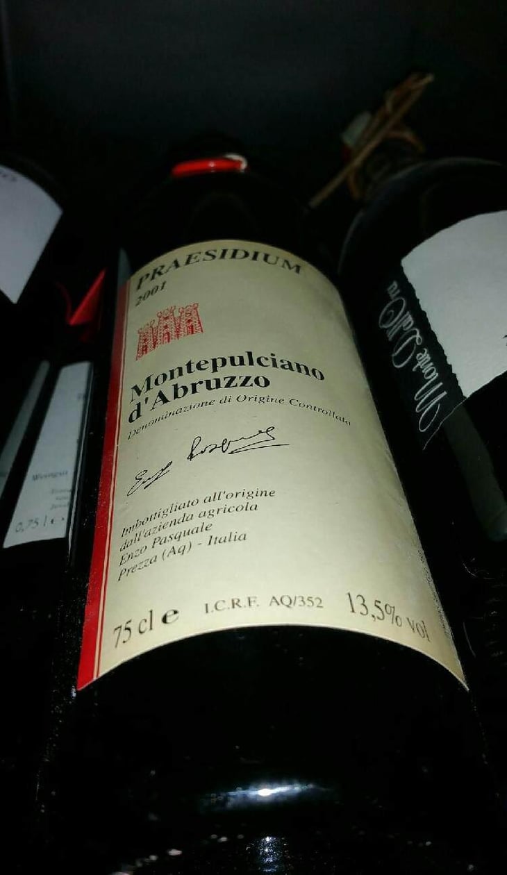 Montepulciano d’Abruzzo Riserva DOC - Praesidium - Enzo, Lucia, Antonia et Ottaviano Pasquale 