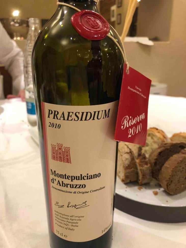Montepulciano d’Abruzzo Riserva DOC - Praesidium - Enzo, Lucia, Antonia et Ottaviano Pasquale 