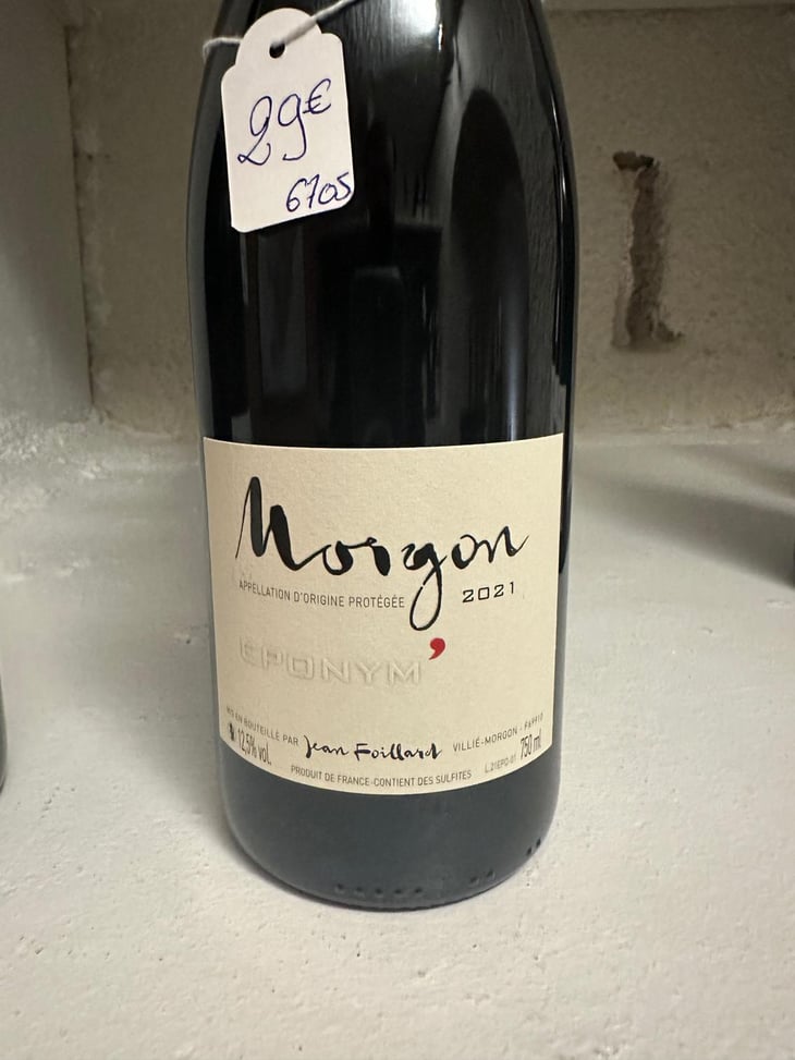 Morgon “Eponym'” - Jean Foillard - Jean Foillard 