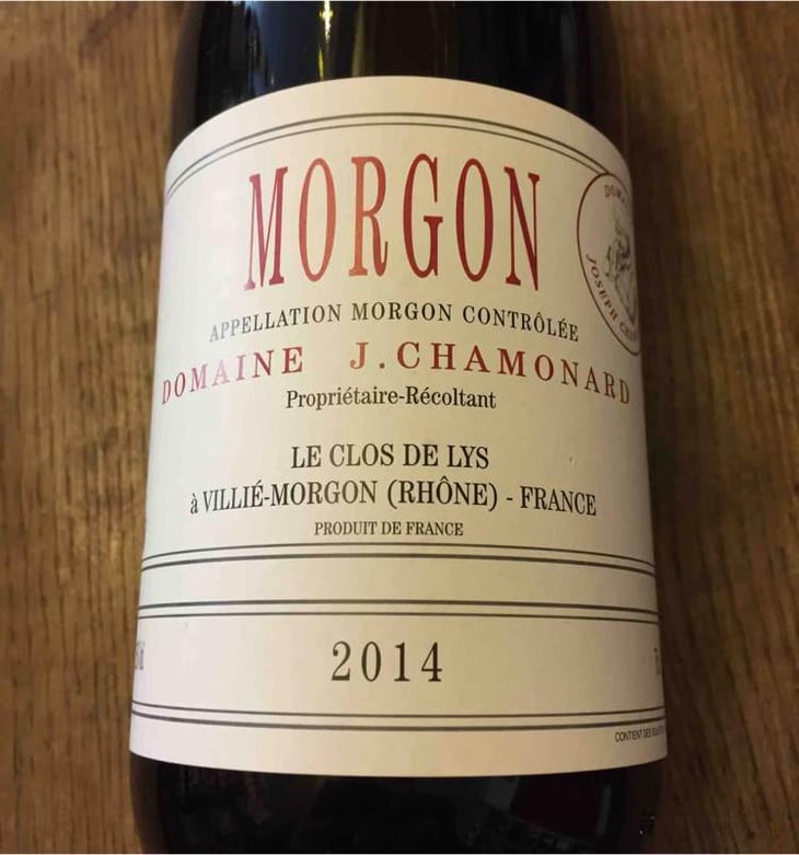 Morgon Le Clos de Lys - Domaine Chamonard - Jean-Claude, Jeanne & Geneviève Chanudet 