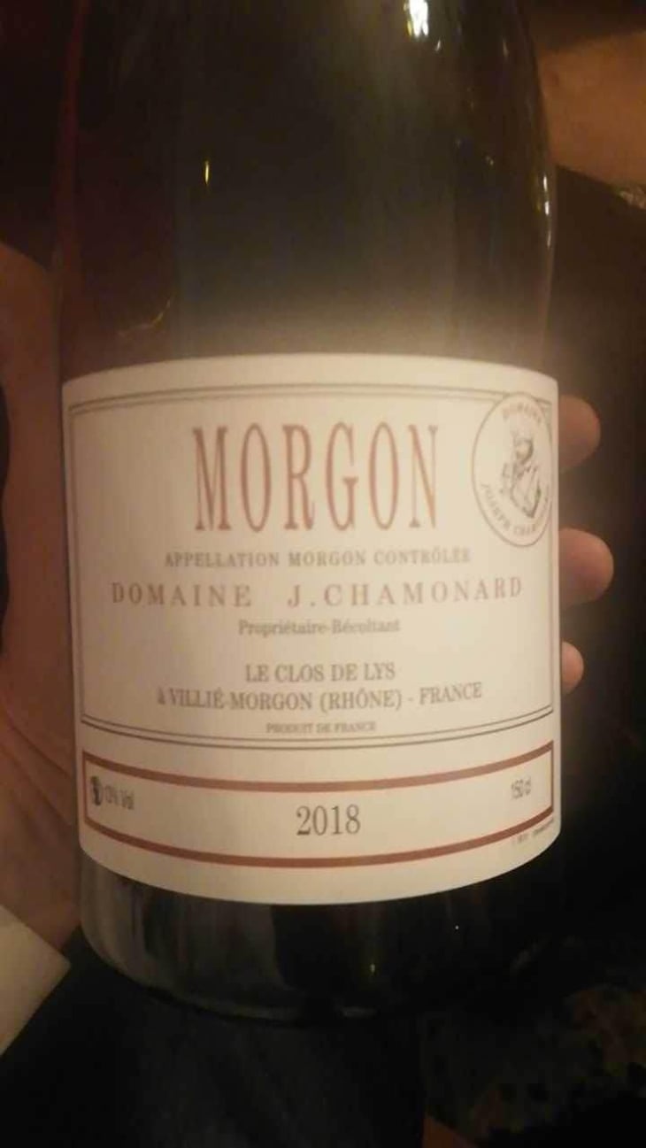 Morgon Le Clos de Lys - Domaine Chamonard - Jean-Claude, Jeanne & Geneviève Chanudet 