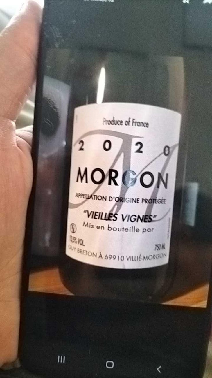 Morgon Vielles Vignes - Domaine Guy Breton - P'tit Max - Guy Breton 