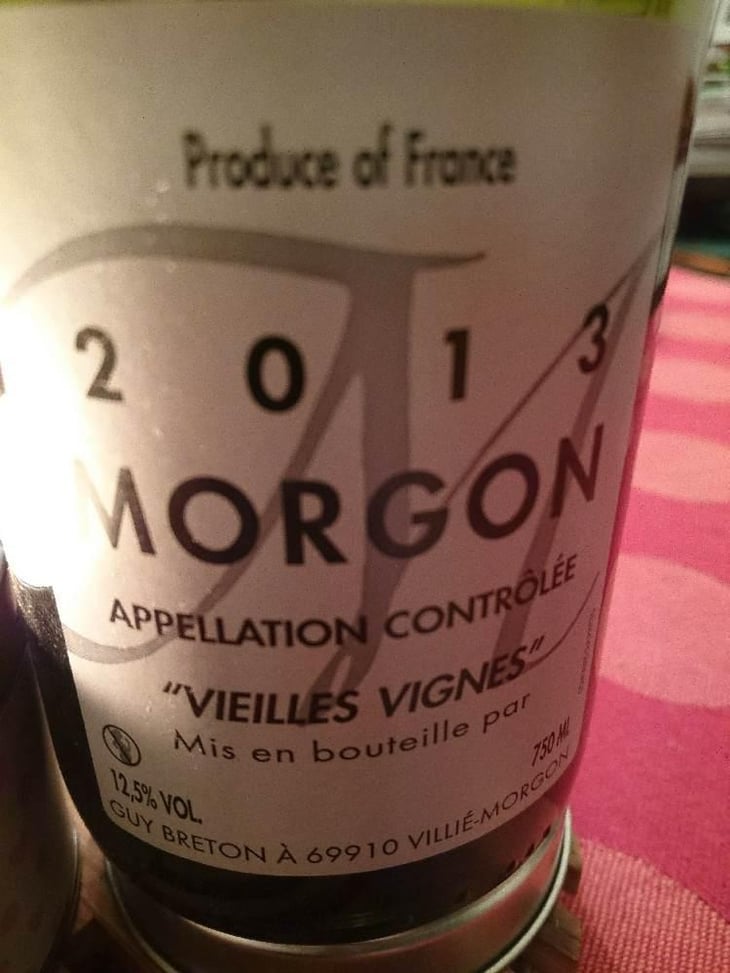 Morgon Vielles Vignes - Domaine Guy Breton - P'tit Max - Guy Breton 