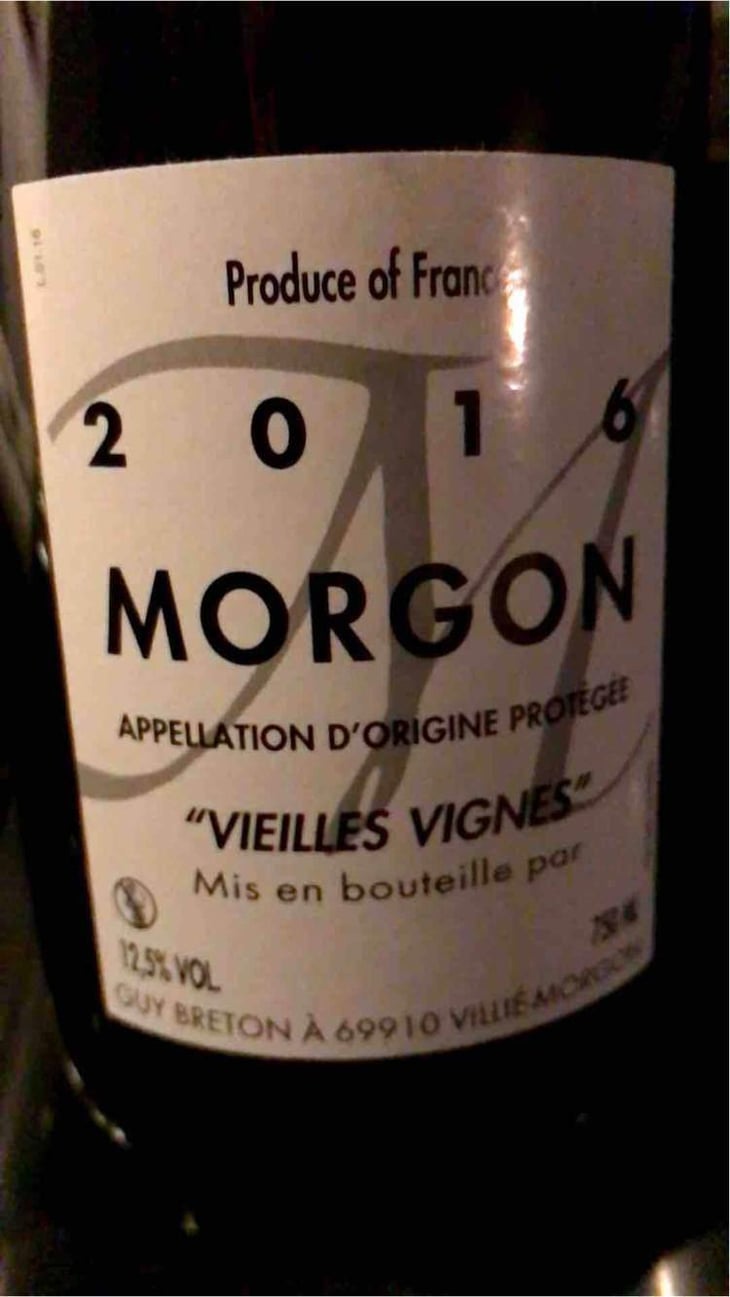Morgon Vielles Vignes - Domaine Guy Breton - P'tit Max - Guy Breton 