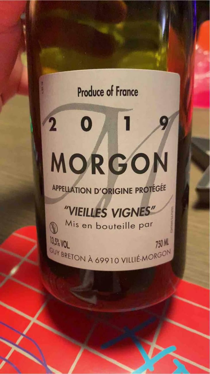 Morgon Vielles Vignes - Domaine Guy Breton - P'tit Max - Guy Breton 