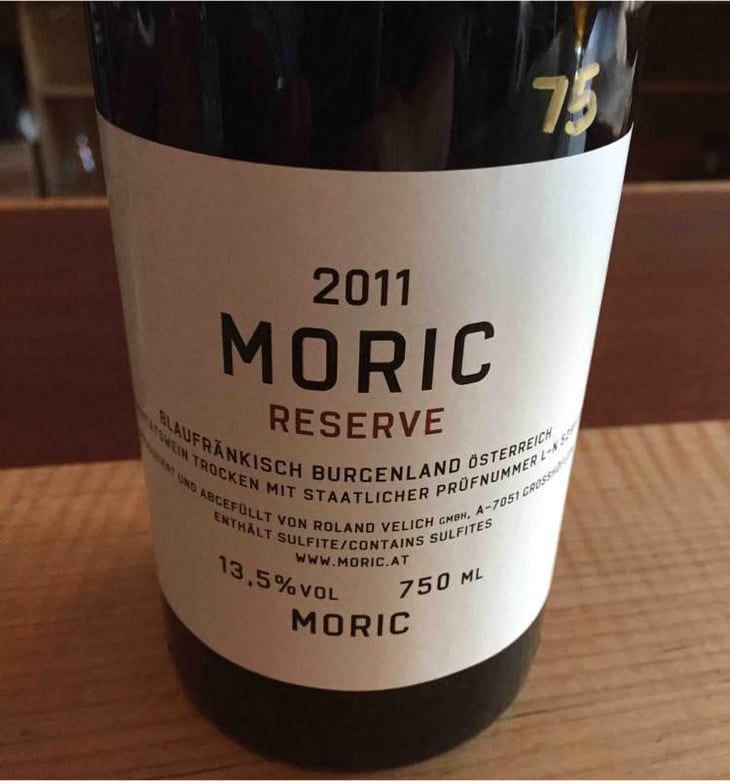 Moric Reserve - Weingut Moric - Roland Velich 