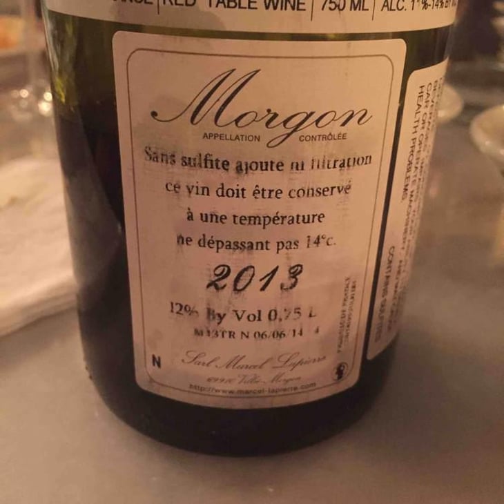 Morgon - Domaine Marcel Lapierre - Mathieu & Camille Lapierre 