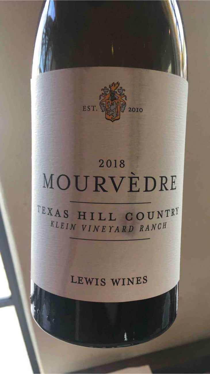 Mourvèdre - Texas Hill Country - Lewis Wines 