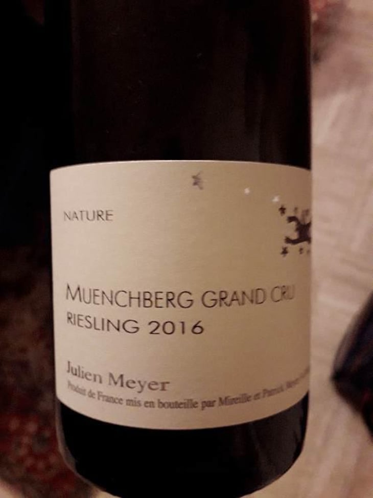 Muenchberg Grand Cru Riesling - Domaine Julien Meyer - Patrick Meyer 