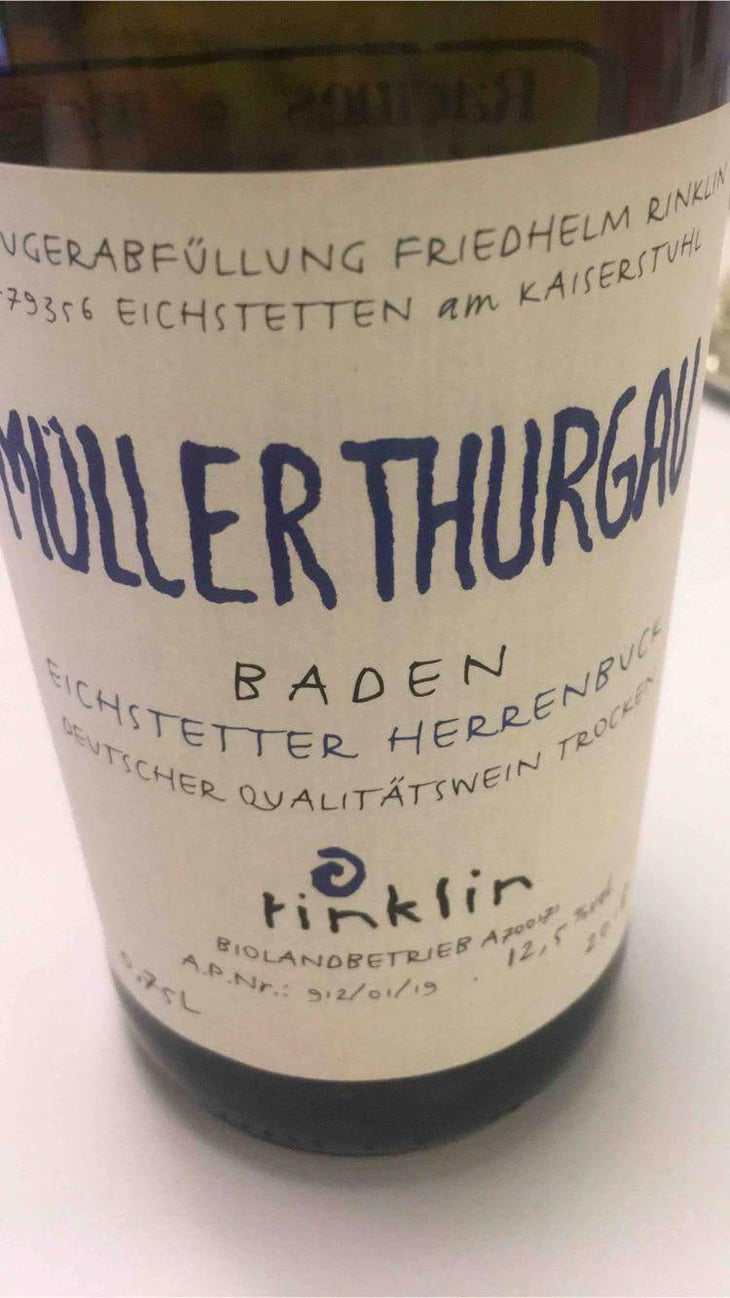 Müller Thurgau - Weingut Rinklin - Familie Rinklin 
