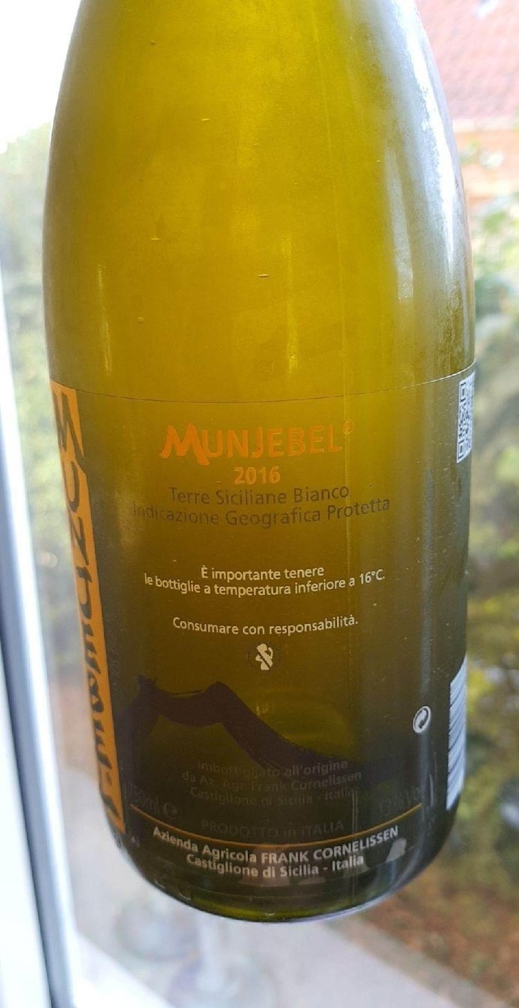 MunJebel Bianco "Classico" - Azienda Agricola Frank Cornelissen - Frank Cornelissen 