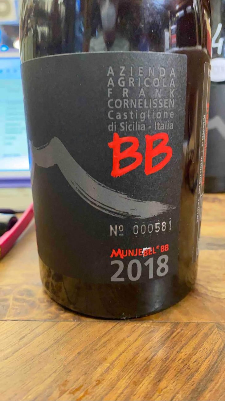 MunJebel Rosso BB ( contrada Barbabecchi) - Azienda Agricola Frank Cornelissen - Frank Cornelissen -2017