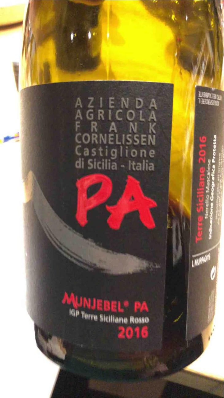 MunJebel Rosso CA (contrada Crasà) - Azienda Agricola Frank Cornelissen - Frank Cornelissen 