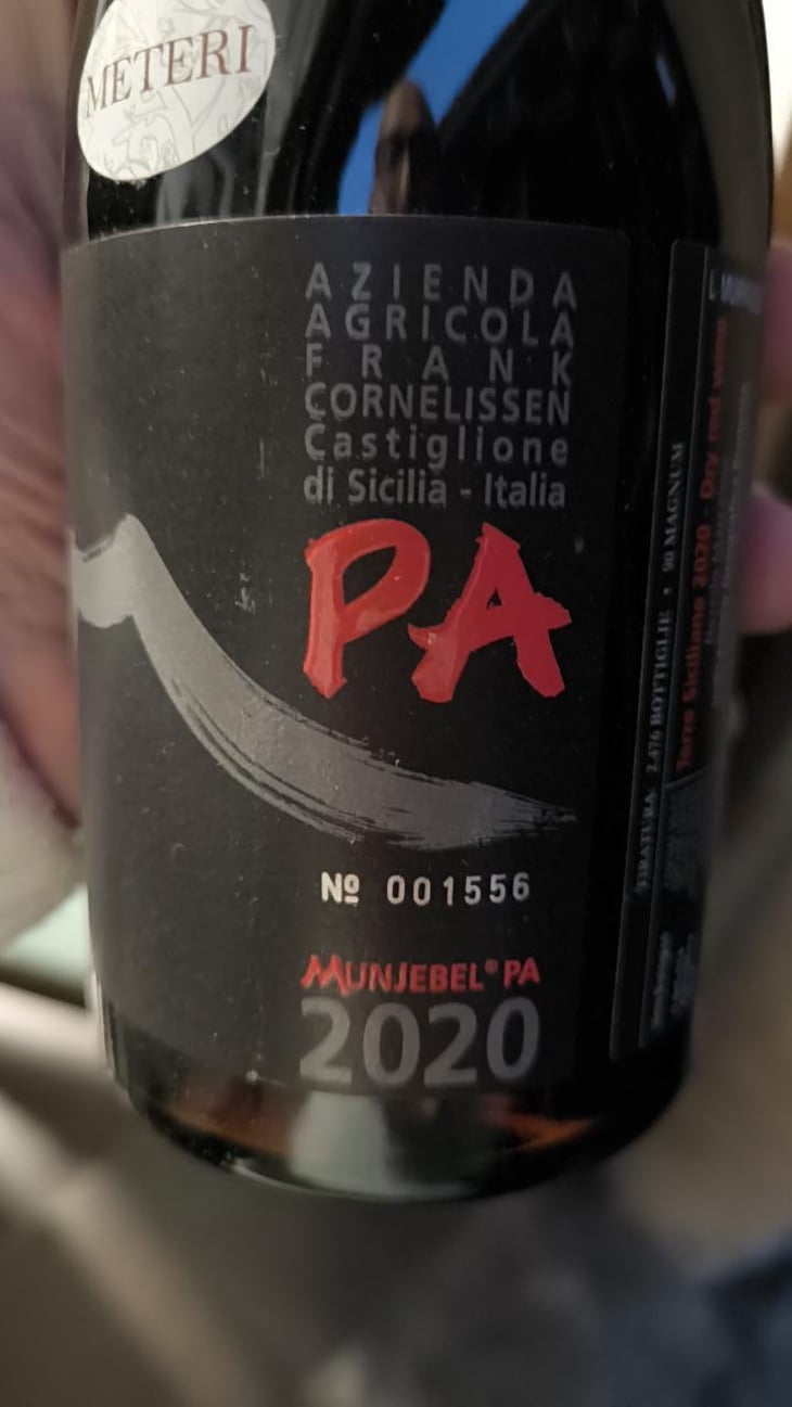 MunJebel Rosso CD (contrada Calderara sottana) - Azienda Agricola Frank Cornelissen - Frank Cornelissen 