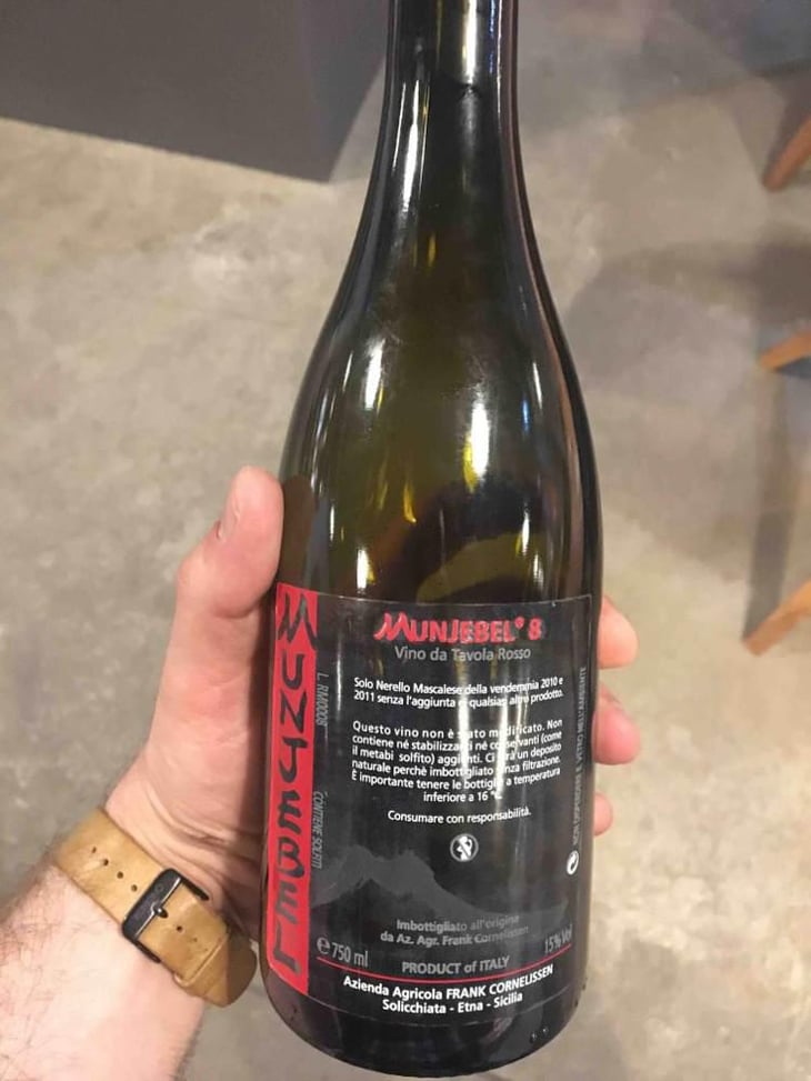 MunJebel Rosso - Azienda Agricola Frank Cornelissen - Frank Cornelissen 