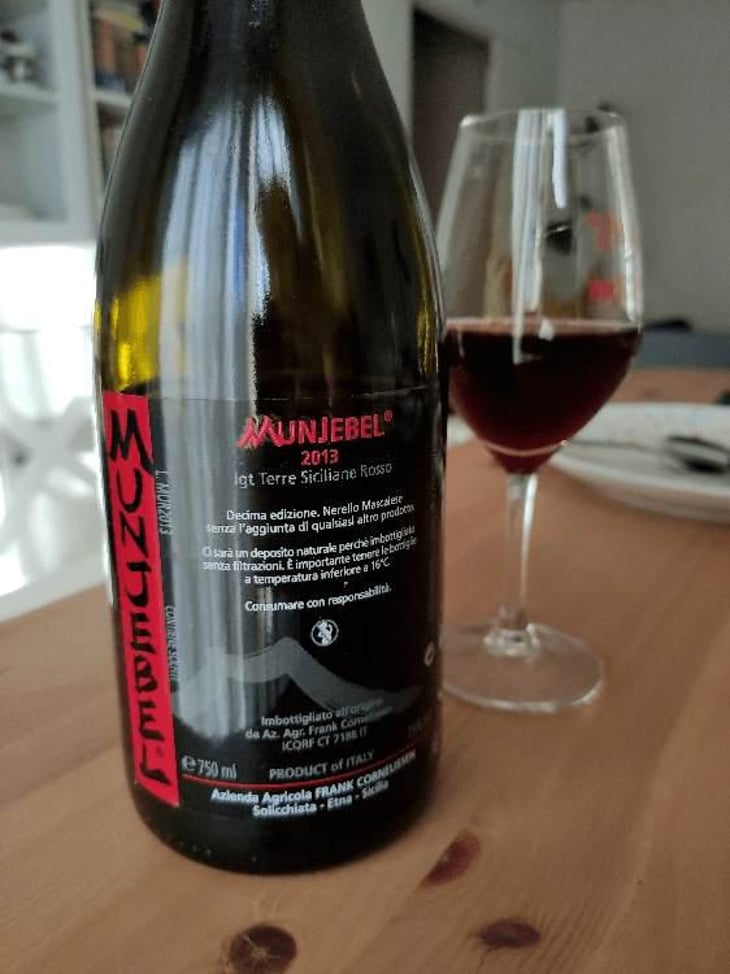 MunJebel Rosso - Azienda Agricola Frank Cornelissen - Frank Cornelissen 