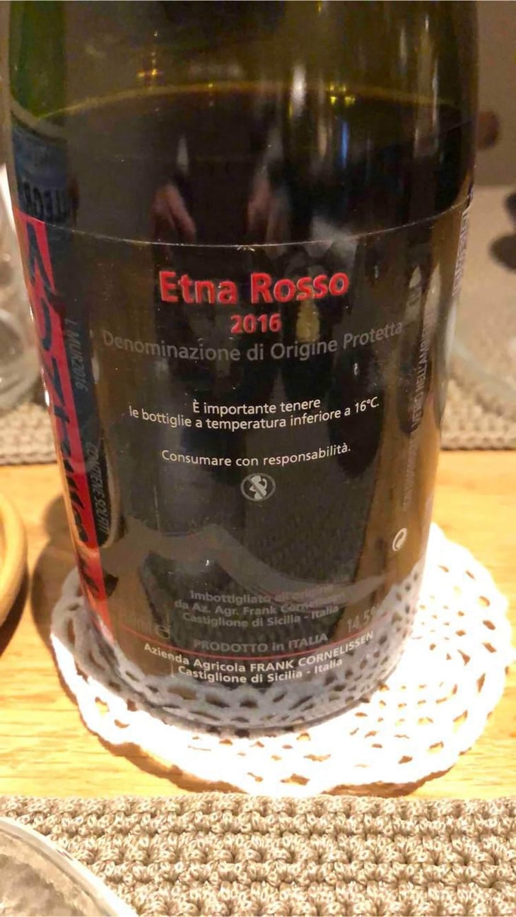 MunJebel Rosso - Azienda Agricola Frank Cornelissen - Frank Cornelissen 