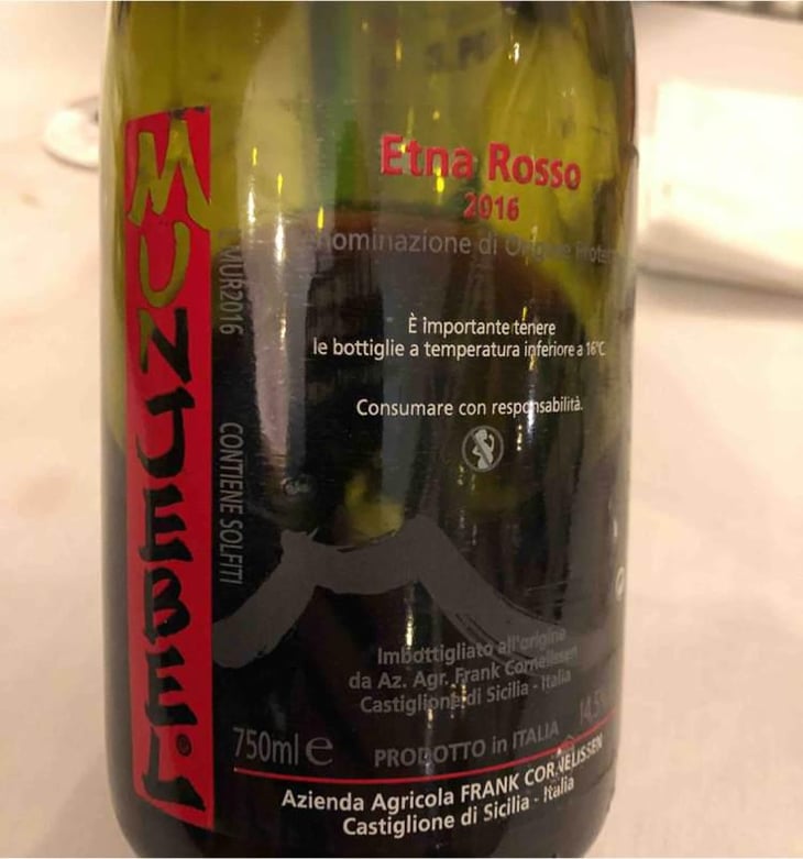 MunJebel Rosso - Azienda Agricola Frank Cornelissen - Frank Cornelissen 