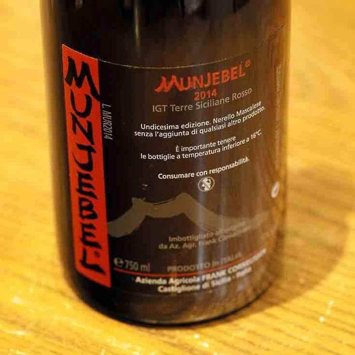 MunJebel Rosso - Azienda Agricola Frank Cornelissen - Frank Cornelissen 