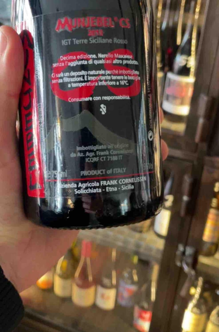 MunJebel Rosso CS (contrada Zottorinoto – Chiusa Spagnolo) - Azienda Agricola Frank Cornelissen - Frank Cornelissen 
