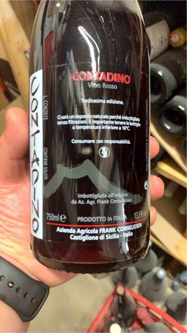 MunJebel Rosso MC (Monte Colla) - Azienda Agricola Frank Cornelissen - Frank Cornelissen 