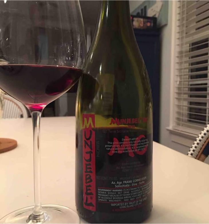 MunJebel Rosso MC (Monte Colla) - Azienda Agricola Frank Cornelissen - Frank Cornelissen 