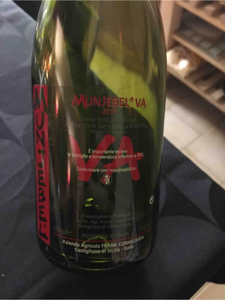 MunJebel Rosso VA (Cuvée Vigne Alte) - Azienda Agricola Frank Cornelissen - Frank Cornelissen 