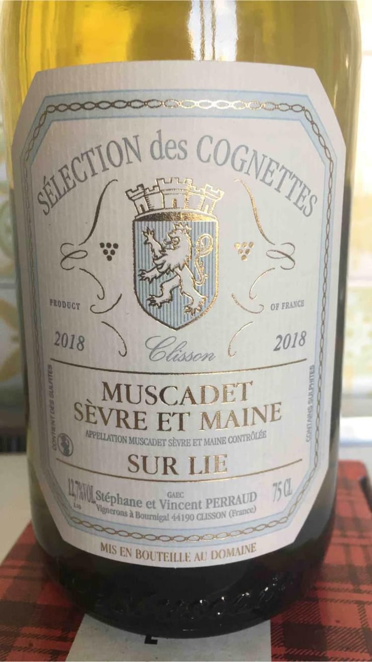 Muscadet Sèvre Et Maine Sur Lie - Domaine Des Cognettes - Stéphane & Vincent Perraud 