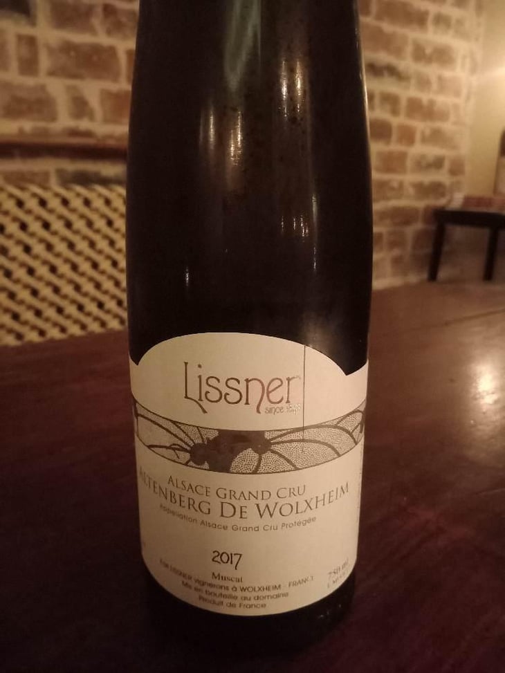 Muscat Grand Cru Altenberg de Wolxheim - Lissner - Bruno et Theo Schloegel 