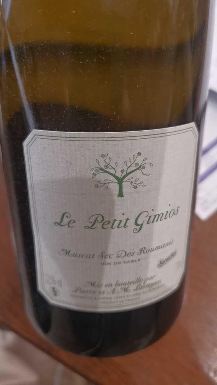 Muscat Sec Des Roumanis - Le Petit Domaine de Gimios - Anne-Marie Lavaysse 