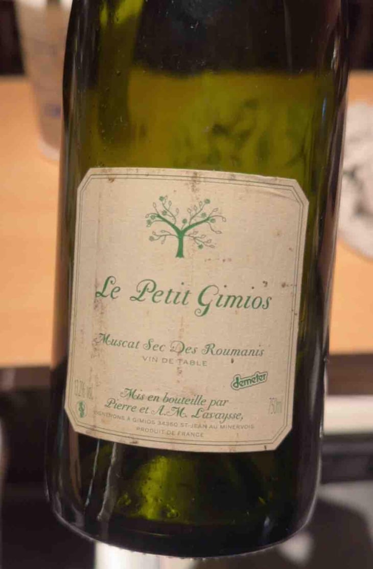 Muscat Sec Des Roumanis - Le Petit Domaine de Gimios - Anne-Marie Lavaysse 