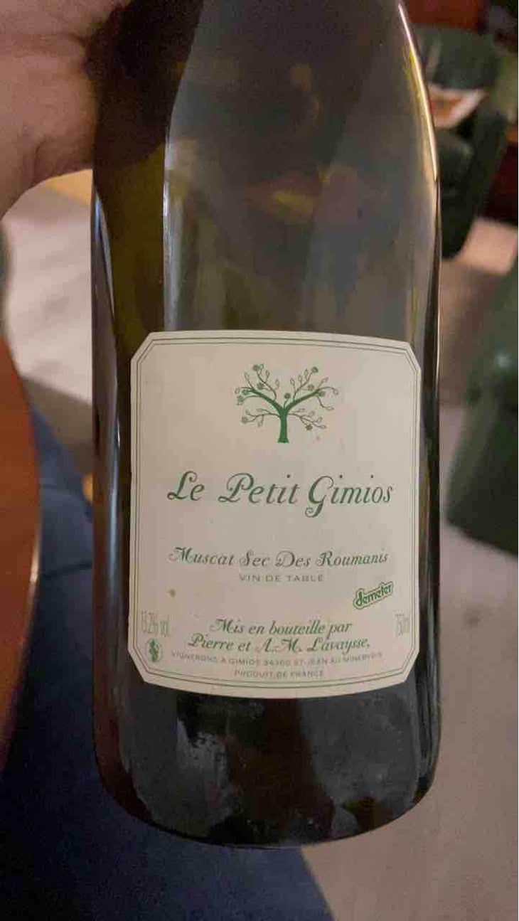 Muscat Sec Des Roumanis - Le Petit Domaine de Gimios - Anne-Marie Lavaysse 