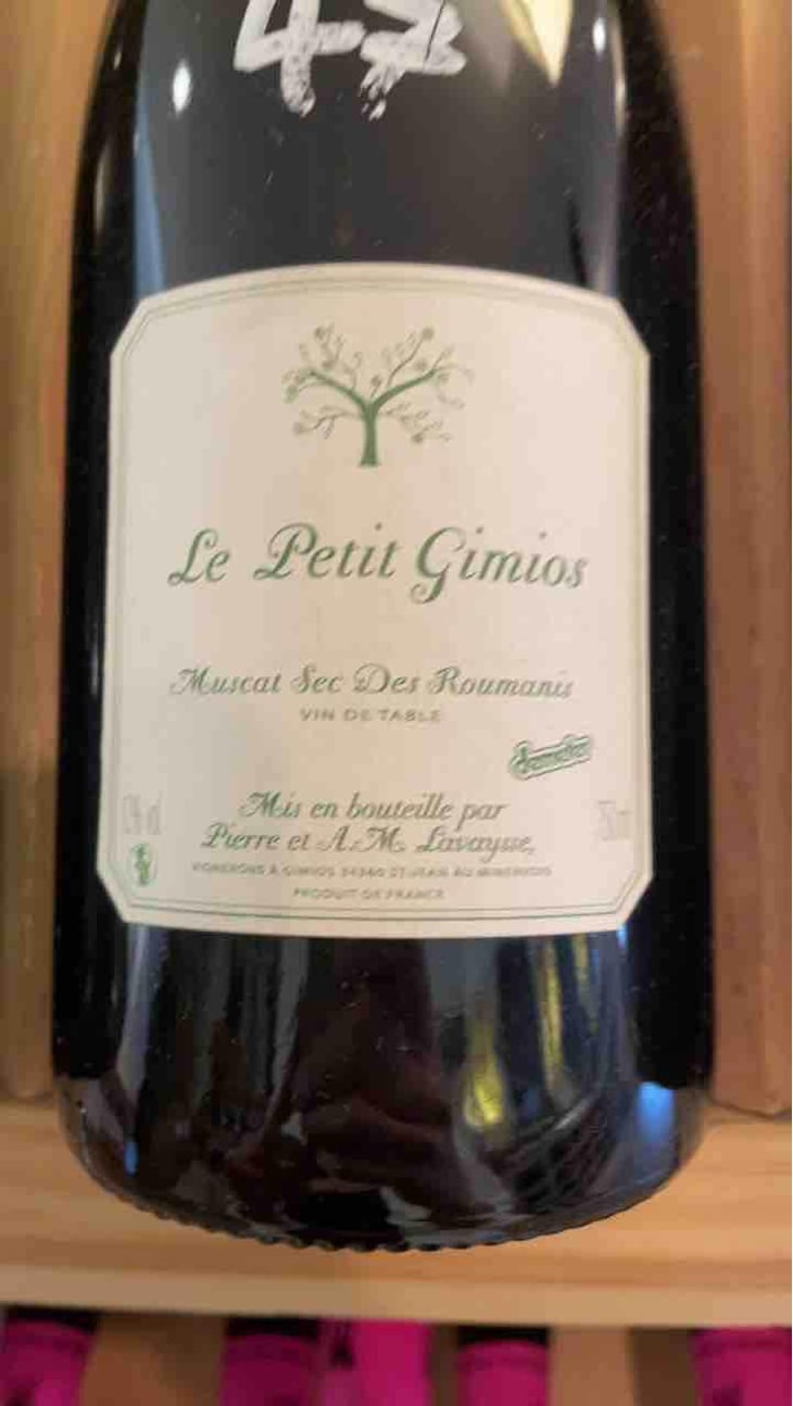 Muscat Sec Des Roumanis - Le Petit Domaine de Gimios - Anne-Marie Lavaysse 