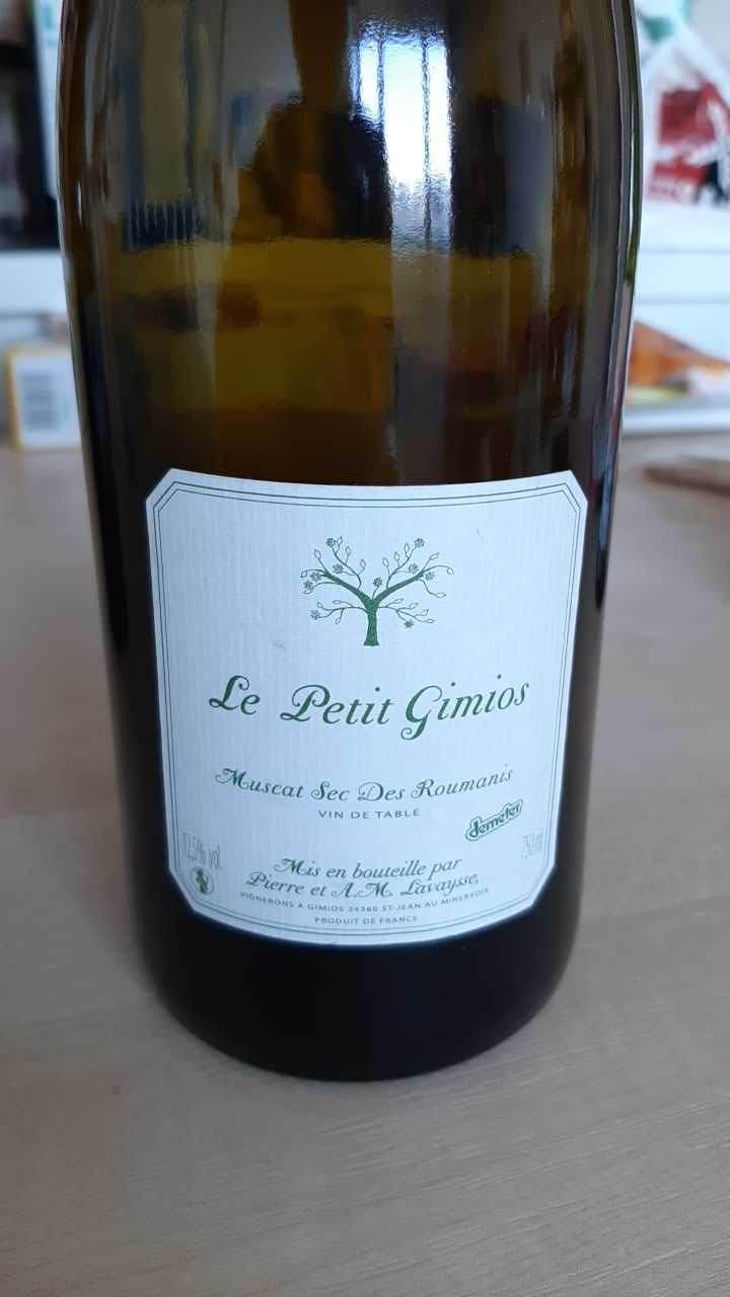 Muscat Sec Des Roumanis - Le Petit Domaine de Gimios - Anne-Marie Lavaysse 