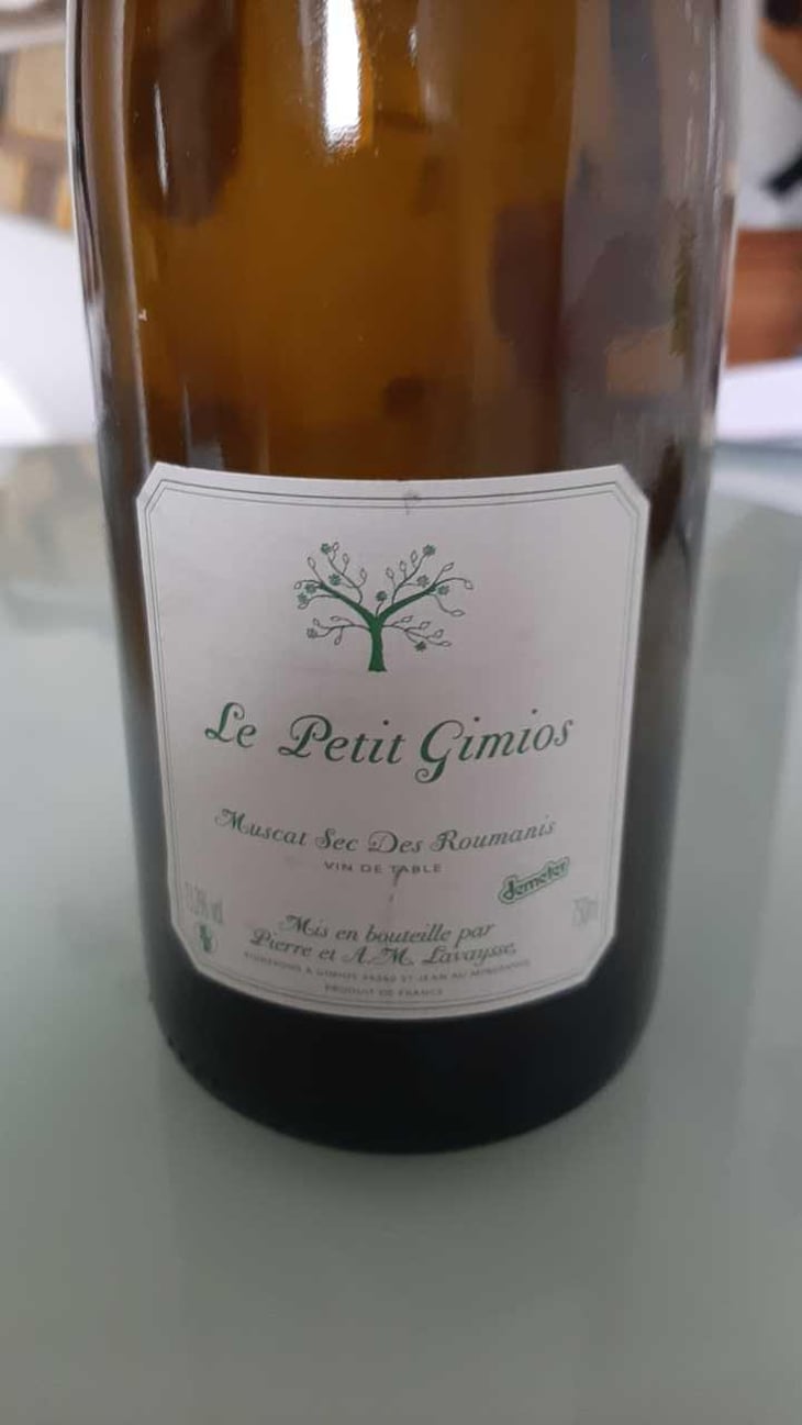 Muscat Sec Des Roumanis - Le Petit Domaine de Gimios - Anne-Marie Lavaysse 