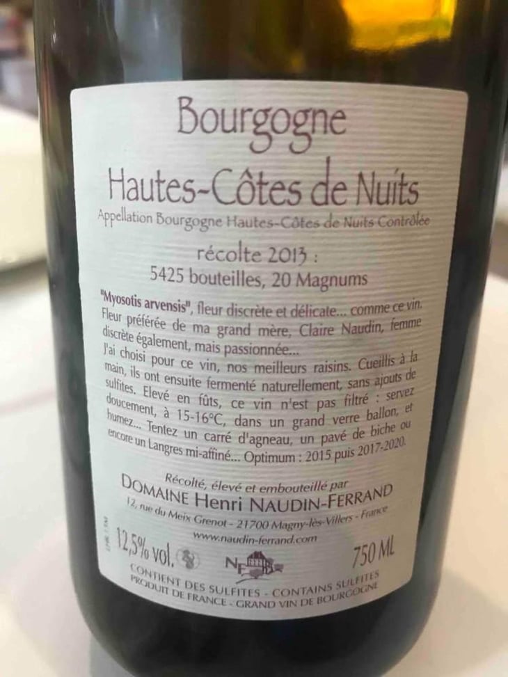 Myosotis Arvensis - Domaine Henri Naudin-Ferrand - Claire Naudin 