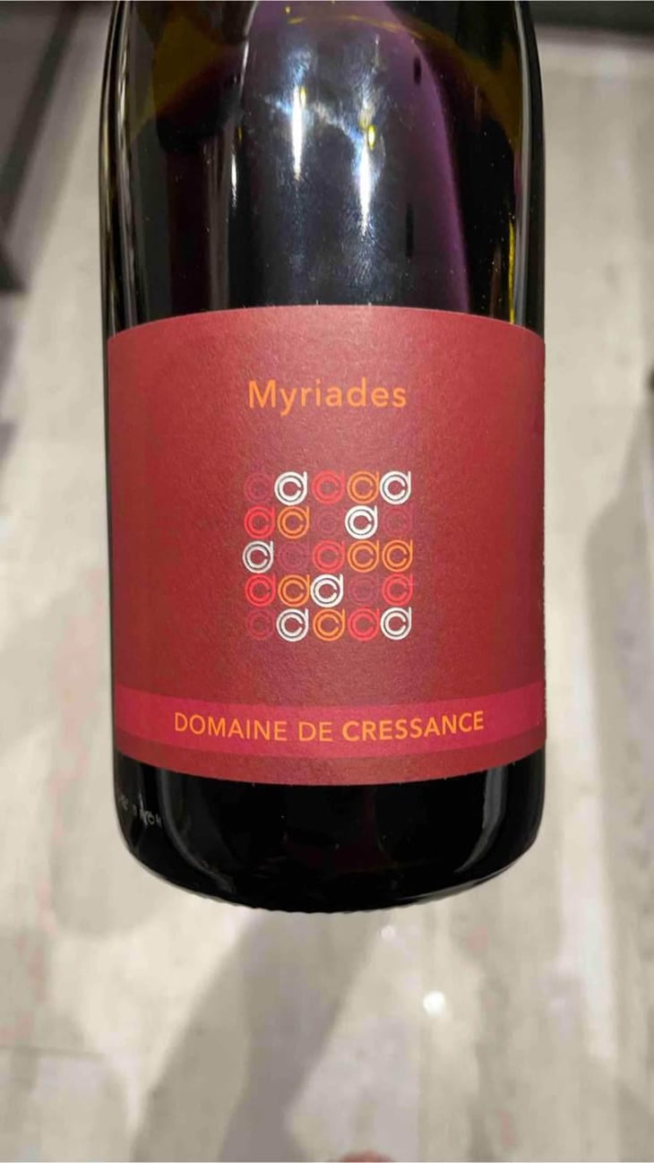 Myriades - Domaine de Cressance - Claude Jeandrot 