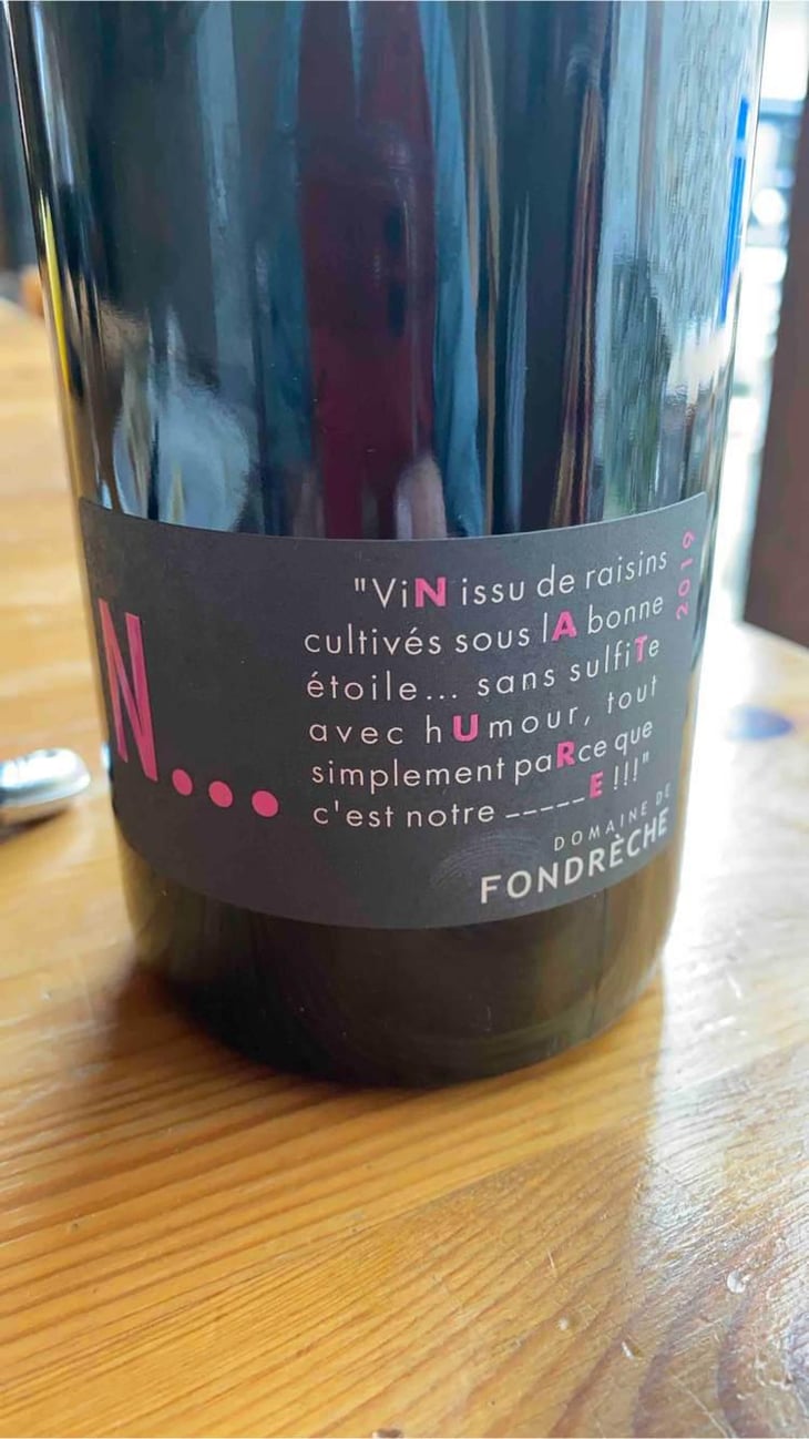 N... - Domaine de Fondrèche - Nanou Barthélémy & Sébastien Vincenti -2019