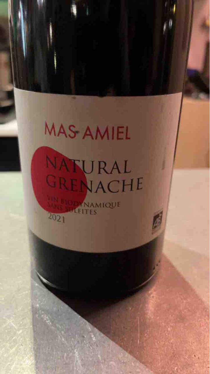 Natural Grenache - Mas Amiel - Nicolas Raffy -2020