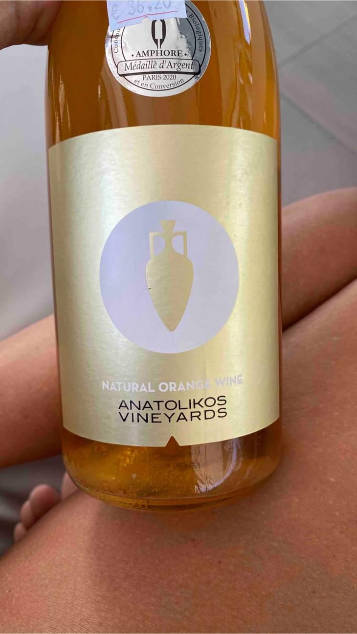 Natural Orange Wine - Anatolikos Vineyards - Sakis & Marios Nikolaidis 