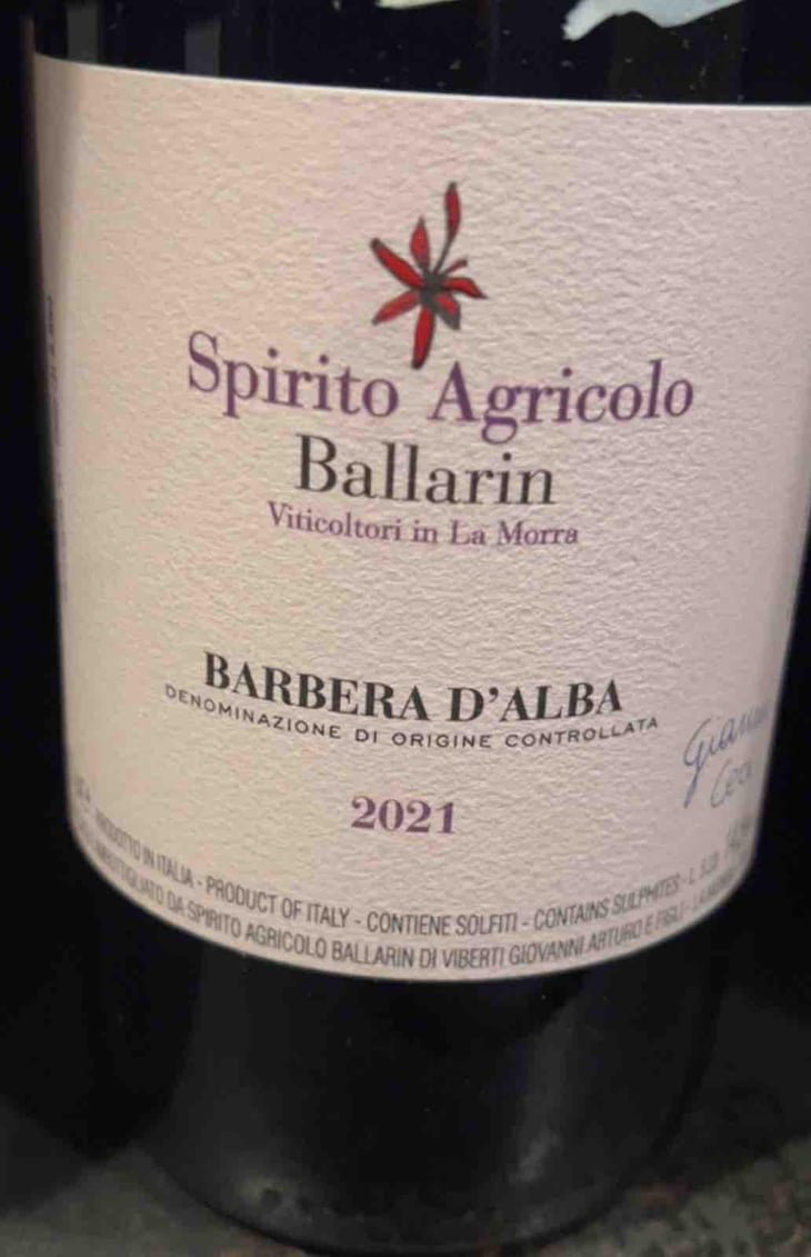Nebbiolo - Spirito Agricolo Ballarin - Gianni & Cecilia Viberti -2020