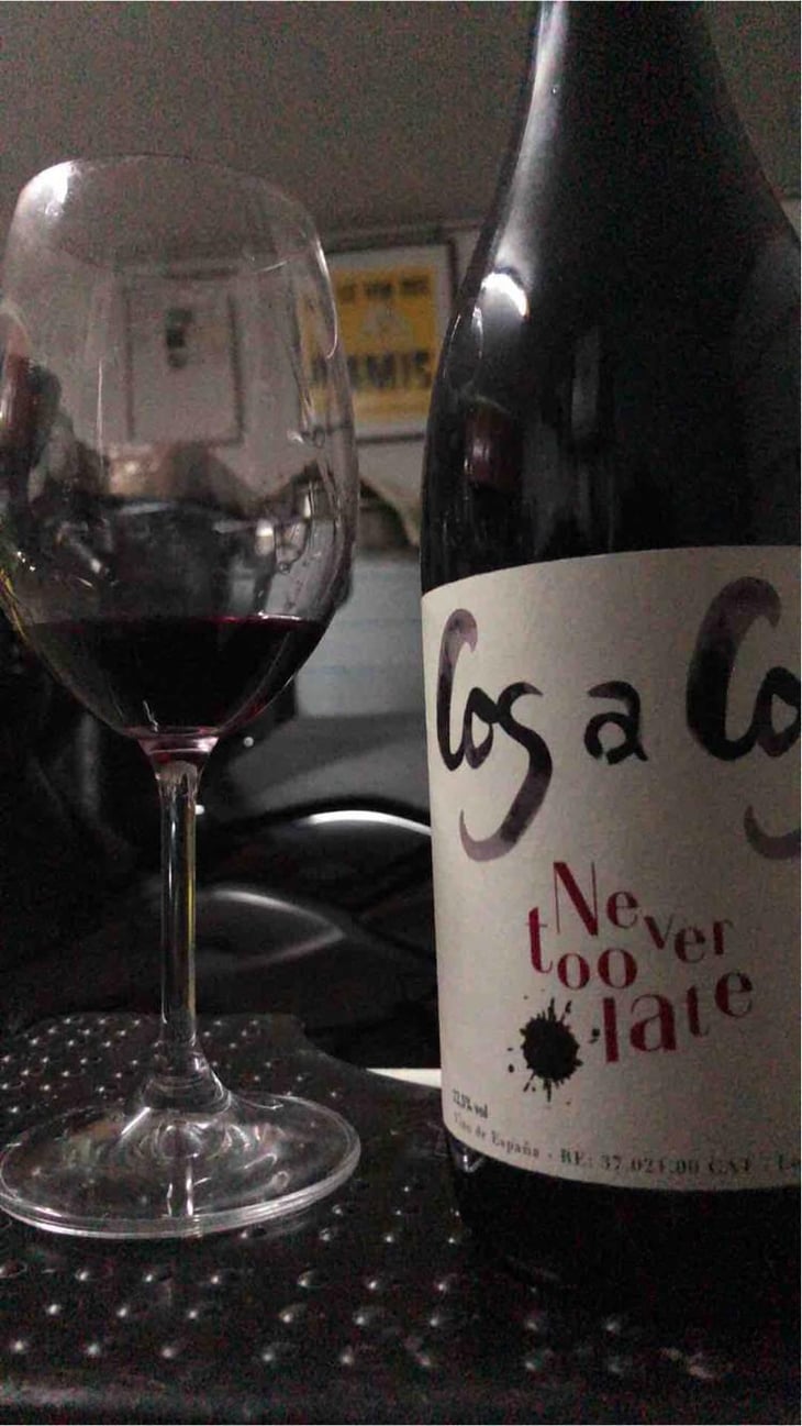 Never Too Late Rouge - Celler Cos A Cos - Cristobal Vanyo Beneyto 