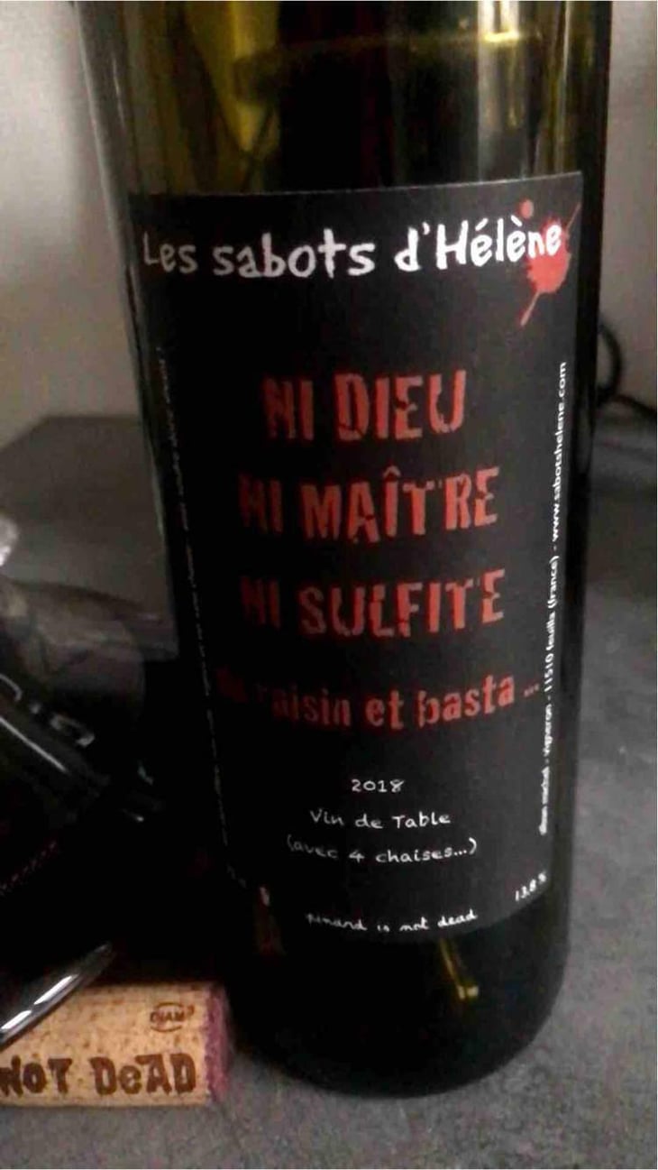 Ni Dieu Ni Maitre Ni Sulfite... - Les Sabots d'Hélène - Alban Michel 