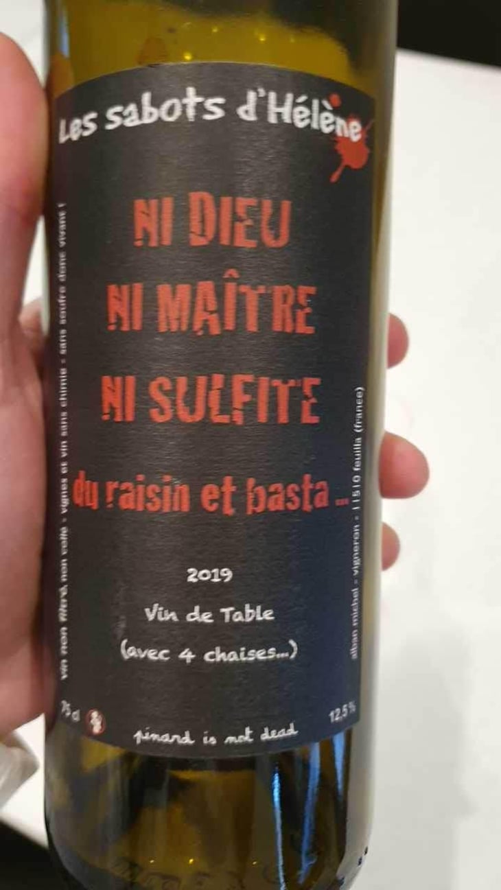 Ni Dieu Ni Maitre Ni Sulfite... - Les Sabots d'Hélène - Alban Michel 