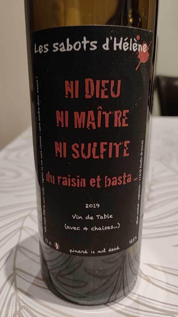 Ni Dieu Ni Maitre Ni Sulfite... - Les Sabots d'Hélène - Alban Michel 